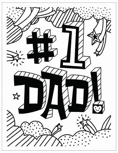 Coloring Fathers Pages Printable Dad Father Funny