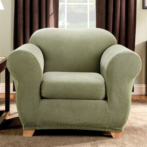 You'll receive email and feed alerts when new items arrive. Sure Fit Stretch Stripe Two Piece Chair Slipcover - Chair ...