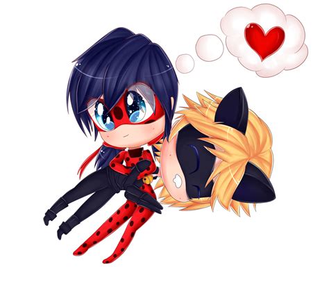 ~ladybug And Chat Noir Chibi~ By Vixelzf On Deviantart