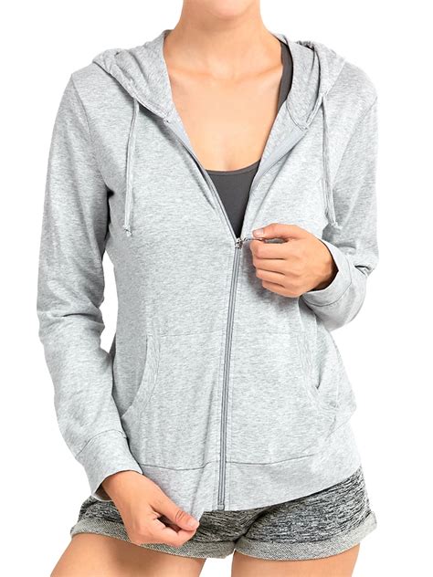 Thousands Of Products Lightweight Thin Zip Up Hoodie Jacket For Women