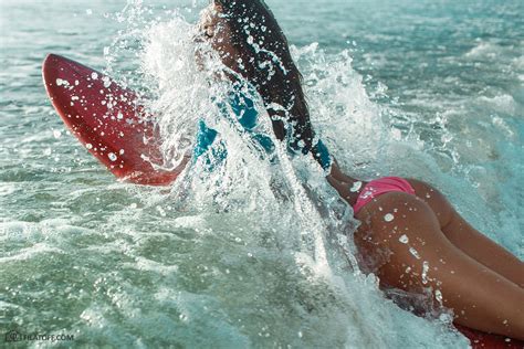 Wallpaper Dmitry Filatov Water Women Outdoors Ass Surfboards Surfing Wet Body Wet Hair