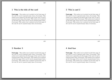 Select page to add a new page to your design. pdfpages - How can I print index cards two-sided with ...