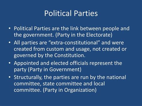 Ppt Political Parties Powerpoint Presentation Free Download Id2186749