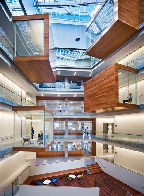 Perkins Will Cantilevers Work Pods Inside Seattles Allen Institute