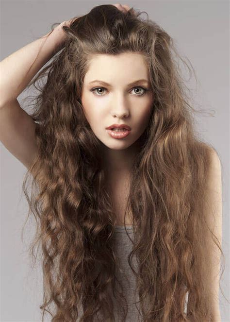 You can brush the bangs. 15 Long Curly Hairstyles For Women To Jealous Everyone ...