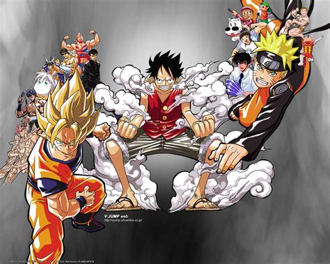 Goku Luffy Naruto Ichigo Natsu Wallpaper