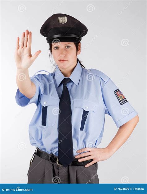 Czech Police Woman Stock Image Image Of Peace Portrait