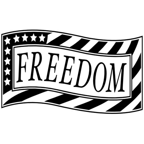 Freedom Usa Flag Sticker