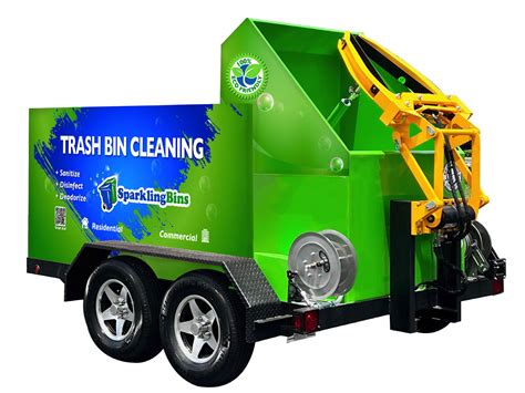 Sb1 Single Bin Trailer Trash Can Cleaning Trailer