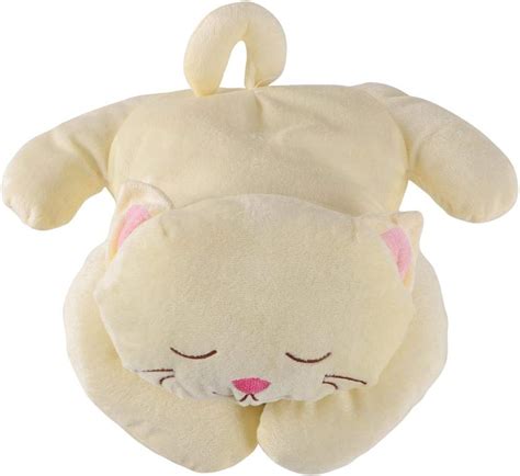 Novelty Hot Water Bottle With Plush Sleeping Pussy Cat Design Cover In