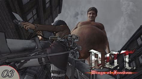 She's a 16 meter shifter (you can see that little person by her pose found at: AOT Wings of Freedom - L'Offensive Des Titans ! - Episode 03 - YouTube