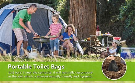 Rocboc 100 Portable Toilet Bags 8 Gallon Biodegradable