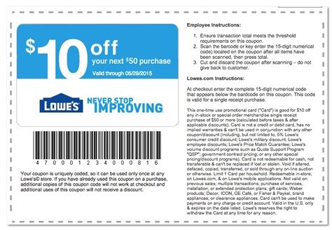 Lowes Home Improvement Coupons Lowes