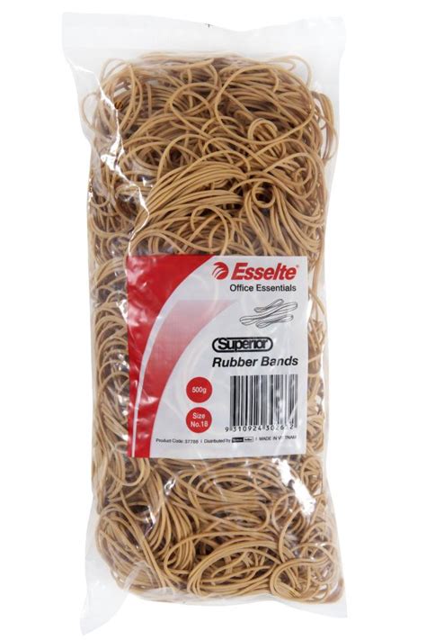 Get the rubber band around it all the way to the top and double it up really tightly! Esselte 37788 Superior Rubber Bands No. 18 500g | Winc