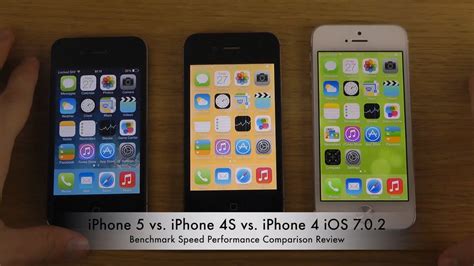 Iphone 5 Ios 7 0 2 Vs Iphone 4s Ios 7 0 2 Vs Iphone 4 Ios 7 0 2 Benchmark Speed Review Youtube