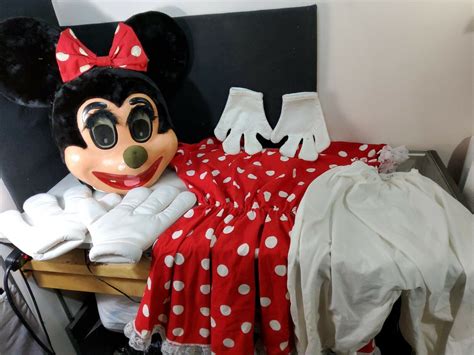 Vintage Minnie Mouse Costume Mascot Very Cool Adult Gem