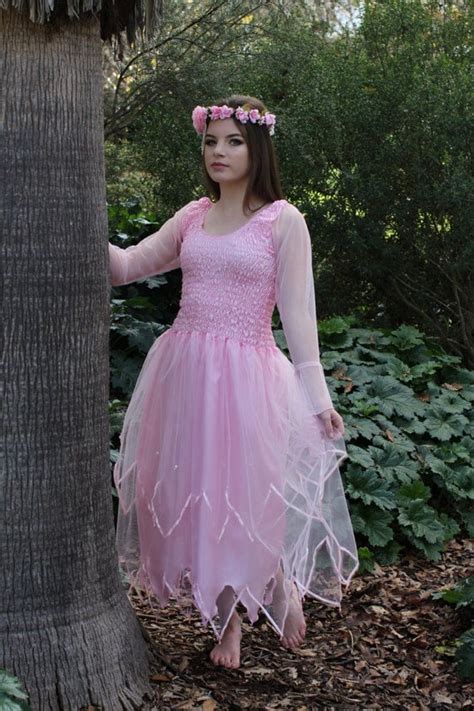 Womans Pink Fairy Costume Tulle Party Dress