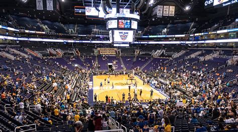 To give you an idea what the view of the court is like from section 106, here is a youtube video shot from there during a suns/san antonio spurs game at us airways center. Phoenix Suns, si rinnova la Talking Stick Resort Arena - Never Ending Season