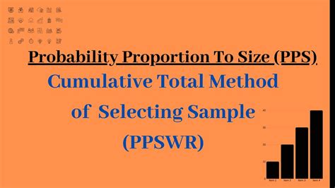 Probability Proportion To Size Pps Cumulative Total Method Of