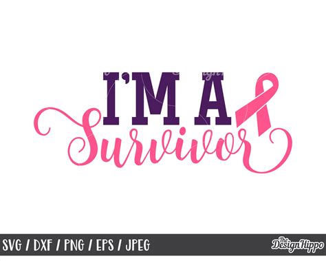 Im A Survivor Svg Breast Cancer Svg Survivor Svg Etsy Uk