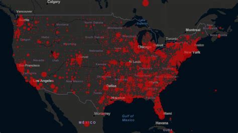 Para ver datos del mapa sobre zonas con muchos casos en forma de tabla. Mapa de casos y muertes por estado por coronavirus en USA, hoy, 1 de abril - AS USA