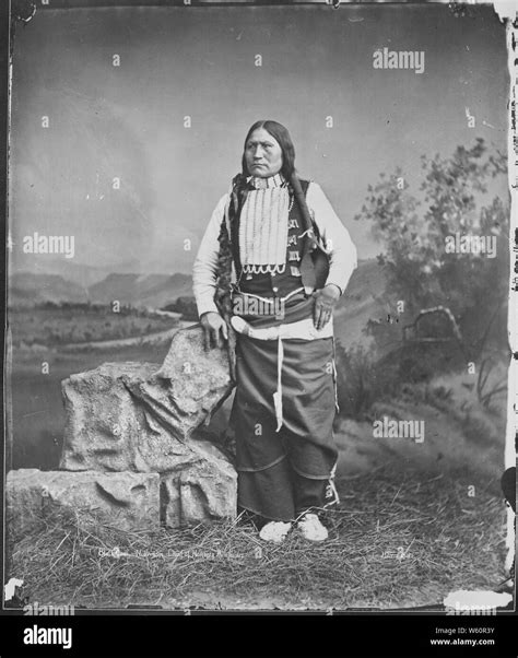 Arapaho Chief Niawasis Or Black Coal Stock Photo Alamy