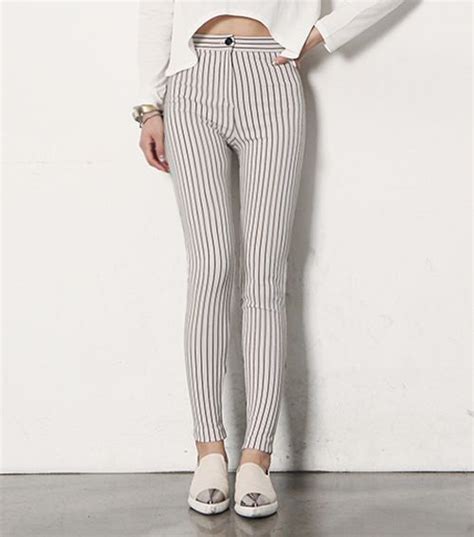Dabagirl Stripe Slim Fit Pants Blair Fashion Slim Fit Pants Korean Outfits Latest Fashion
