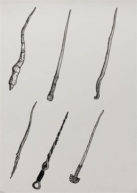 Harry Potter Wand Drawing At Explore Collection Of