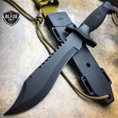 12 Army Hunting Fixed Blade Tactical Combat Survival Knife Military