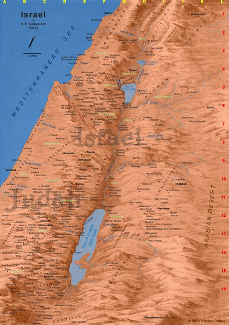 Adam Map Of Ancient Israel Old Testament Maps Ancient Israel Map