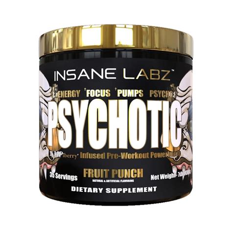 Insane Labz Psychotic Gold Pre Workout 35 Servings Xtreme Nutrition