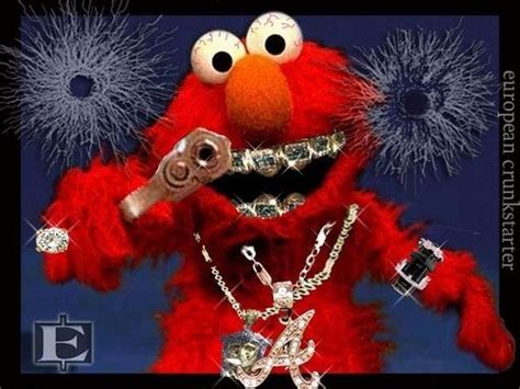 Gangster Elmo With A Gun