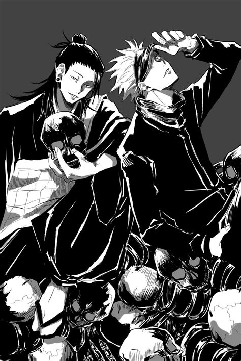 Black and white anime wallpaper jujutsu kaisen. えち on【2020】 | 呪術廻戦 五条, イラスト, 五条悟