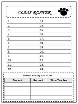 Snag the 300 brilliant organizers in pdf! Substitute Binder templates by Jessica Bloom | Teachers ...