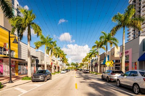 image of downtown doral a growing city in miami fl editorial image image of middle street