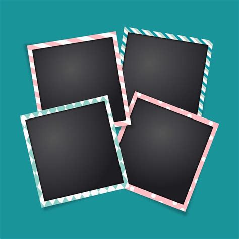 Free Vector Polaroid Frames Template