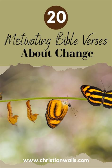20 Motivating Bible Verses About Change Learn To Become Better