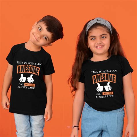 Brother Sister Matching Tees Siblings Tees With Emotion Bonding High