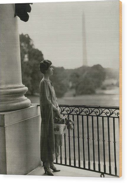 Grace Coolidge By The Washington Monument Photograph By Nickolas Muray