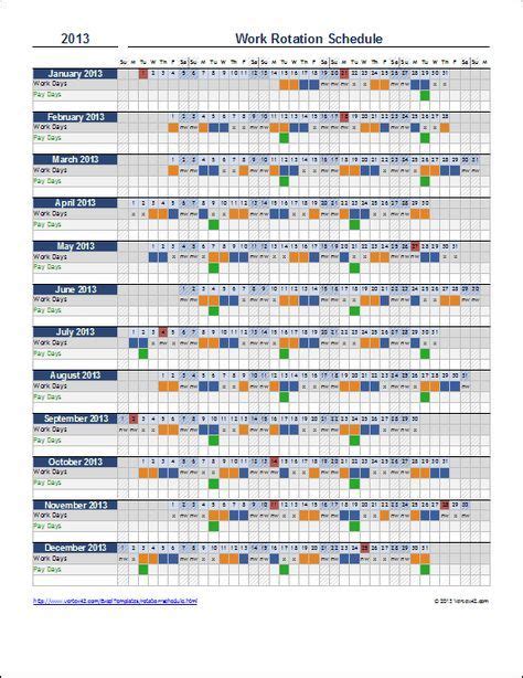 Team Vacation Calendar Excel Excel Templates
