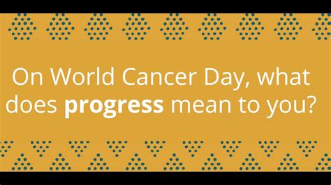 Your sun placement determines your strongest personality traits. What does progress in cancer care mean to you? - YouTube