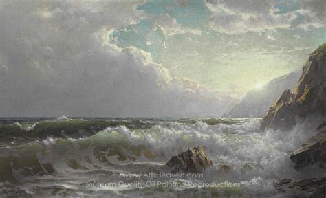 William Trost Richards Off The Coast Of Cornwall Painting Reproductions