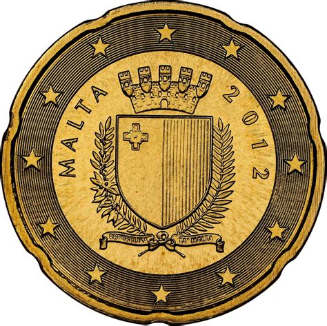 Malta 20 Euro Cent Km 129 Prices And Values Ngc