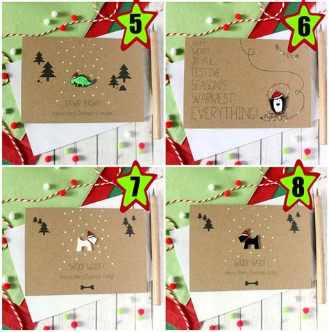 The traditional greeting reads wishing you. Handmade Christmas Card Pack, Pack Of Christmas Cards By Little Silverleaf | notonthehighstreet.com