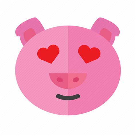 Emotion Expression Face Head Pig Sad Smile Icon Download On