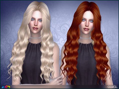 Sims 4 Ccs The Best Anto Coral Hair