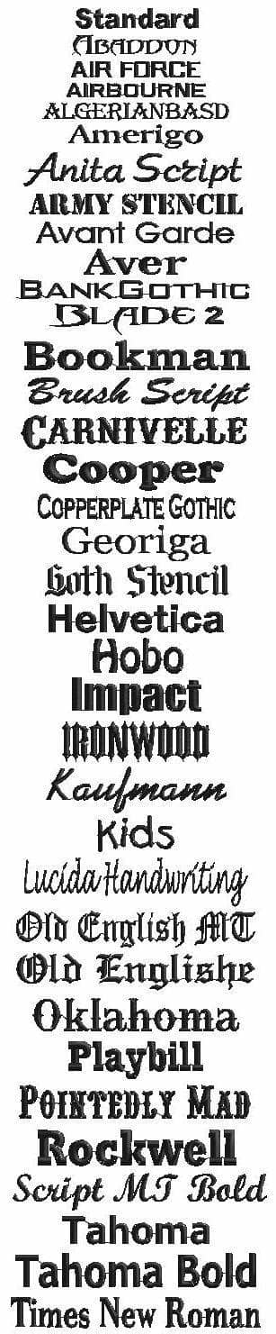 Fonts online to create a text, an inscription with the effect of beautiful logo. Tropicool Accents FONT NAMES