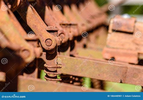 Old Rusted Farm Equipment Stock Image Image Of Agricultural 186448981