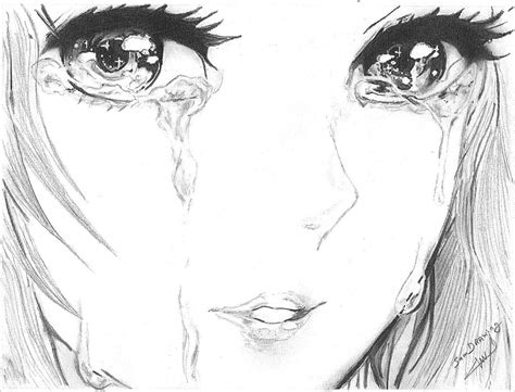 Depressed Anime Girl Drawing At Explore Collection