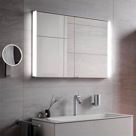 Keuco Royal Match Double Door Recessed Mirror Cabinet With Led Light